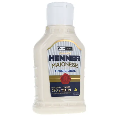 Maionese Hemmer Tradicional Squeeze 280ml 360-34