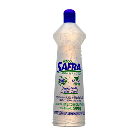 ÁLCOOL EM GEL 70% 500G SAFRA