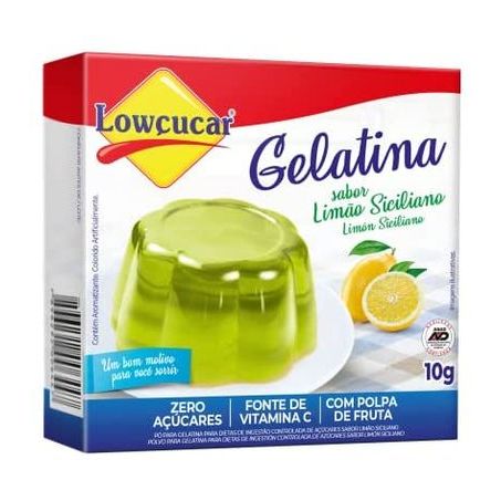 GELATINA LOWÇUCAR ZERO LIMÃO 10G