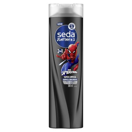Shampoo Seda Juntinhos 2 Em 1 Spider-Man Super Limpeza 300ml 
 