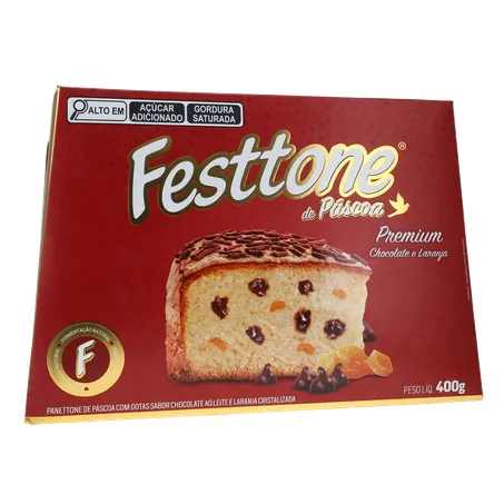 Panettone de Páscoa Festtone Chocolate e Laranja Cristalizada 400G 360-35