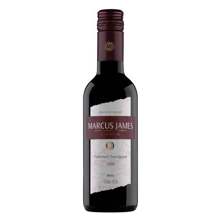 Vinho brasileiro tinto meio seco marcus james cabernet sauvignon