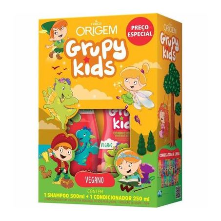 Kit Shampoo condicionador Grupy Kids 500ml  250ml
