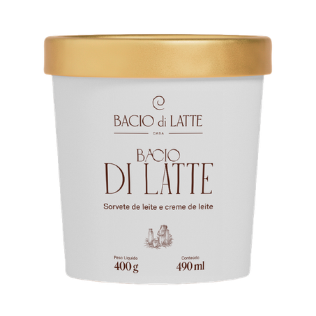 SORVETE BACCIO DE LATTE CREME DE LEITE POTE 490ML