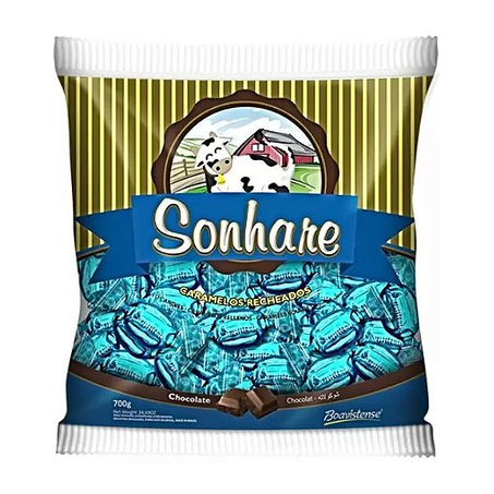 Bala Dura Florestal Sonhare Chocolate 500g
