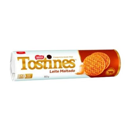 Biscoito Tostines Leite Maltado Nestlé 160g