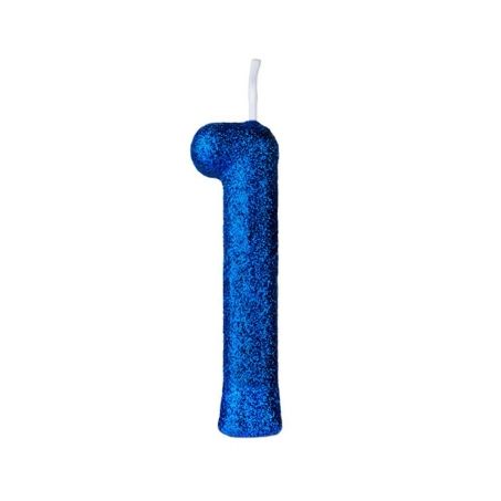 VELA ANIVER CINTILANTE AZUL N1 REGINA