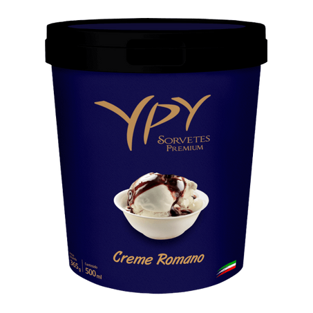 Sorvete Clássico Creme Romano 500ml