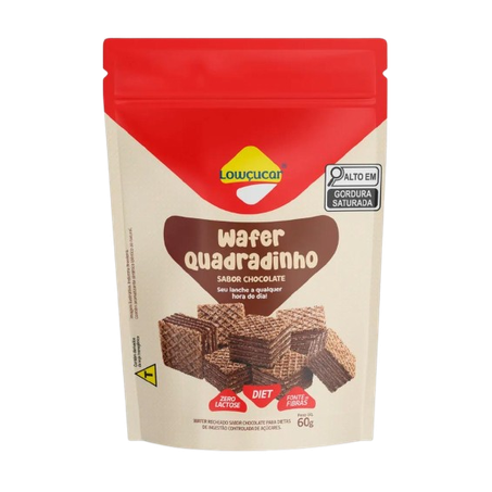 Wafer Lowcucar Chocolate 60g