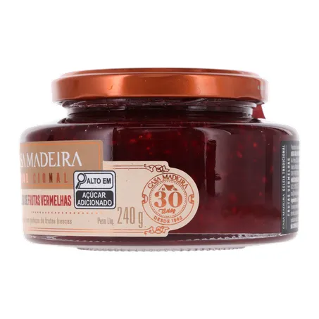 Geléia Casa Madeira Tradicional Frutas Vermelhas 240g 360-6