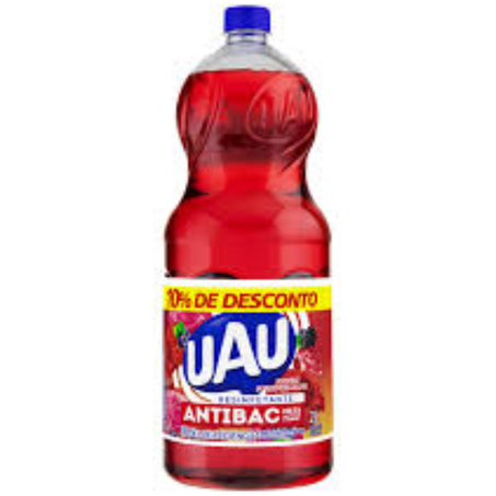 Desinfetante 2lt uau antibac flores e frutas vermelhas leve2000 pague1800ml