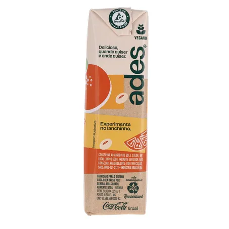 Bebida Base Soja Ades Laranja 200ml 360-9