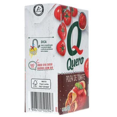 Polpa de Tomate Quero Caixa 260gr 360-12
