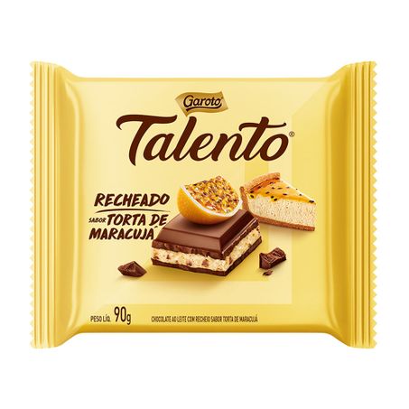 Chocolate garoto talento recheado maracuja 85g