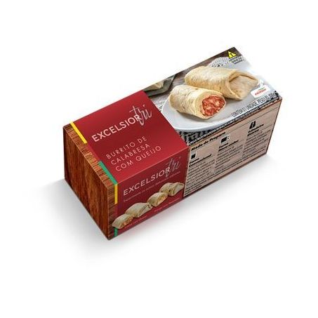 Burrito excelsior 100g sabor calabresa com queijo