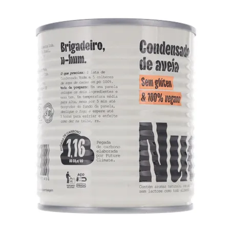 LEITE CONDENSADO DE AVEIA VEGANO NUDE 330G COM ACUCAR 360-30