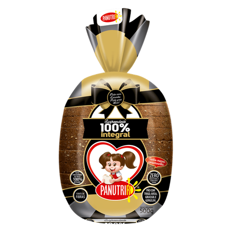 Pão de Forma 100% Integral Surpreendente Panutrir Pacote 500g
