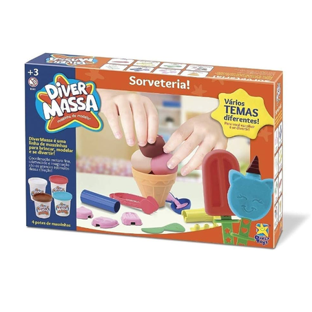 SORVETERIA DIVERTOYS MASSA MODELAR REF. 8061
