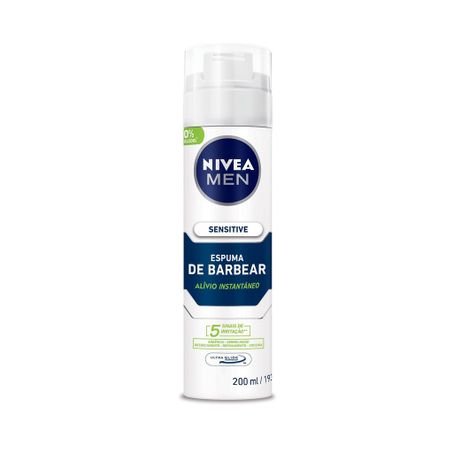 Espuma de Barbear Nivea Sensitive Man 200ml
