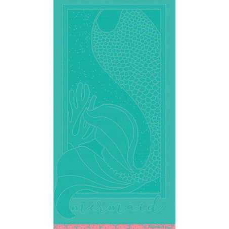 Toalha de Banho Atlântica 80X150 Cm Mermaid Verde Cipriano