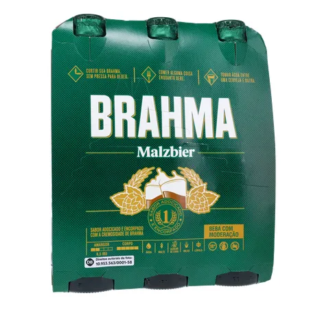 Cerveja Brahma Malzbier Long Neck 355ml C/6 360-17