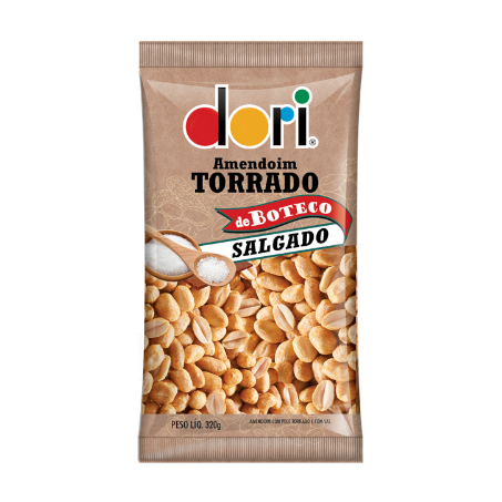 Amendoim de boteco dori salgado 320g