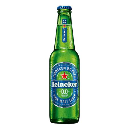 CERVEJA LAGER PREMIUM PURO MALTE ZERO ÁLCOOL HEINEKEN GARRAFA 330ML