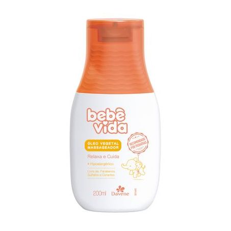 Óleo davene bebê vida massageador 200ml