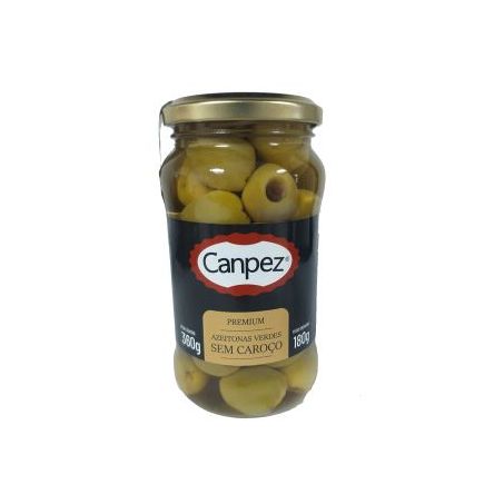 Azeitona verde sem caroço premium canpez 180g