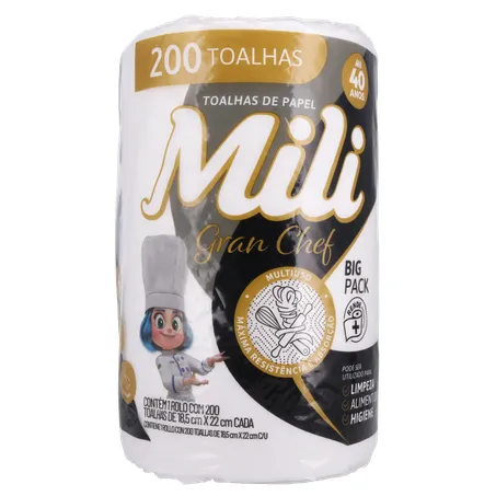 Papel Toalha Gran Chef Mili 200 Folhas 360-35