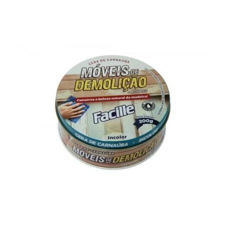 Cera móveis demolição incolor facille 200g