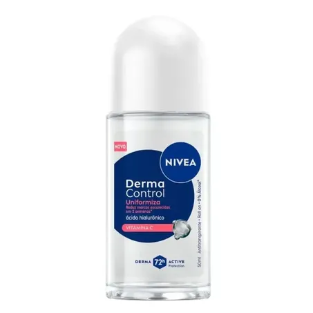 Antitranspirante Roll-on Nivea Derma Control Uniformiza Frasco 50ml