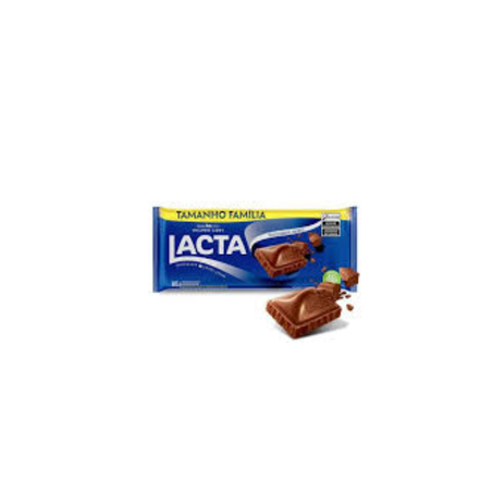 Tablete de Chocolate Ao Leite Lacta Tamanho Família Pacote 145gr