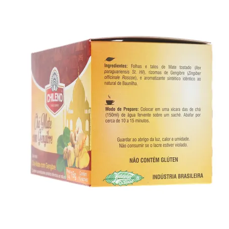 Cha chileno mate c/gengibre 15g 360-7