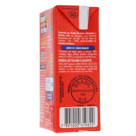 BEBIDA LÁCTEA NESCAU PRONTINHO 180ML 360-25
