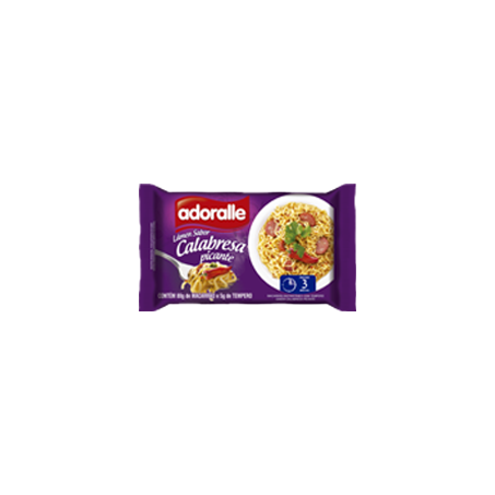 Macarrão instantâneo adoralle 85g calabresa picante