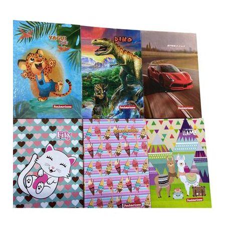 Caderno de Capa Dura Cost.Panamericana 1/4 Imagem 96 Folhas