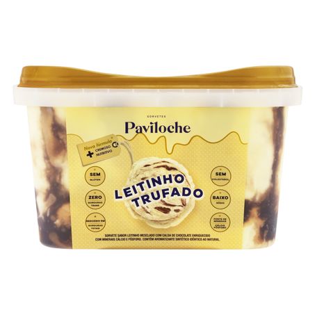 SORVETE LEITINHO TRUFADO PAVILOCHE CLÁSSICOS