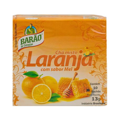 CHA MISTO DE LARANJA E MEL 10G BARÃO