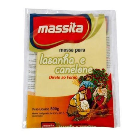 MASSA PARA LASANHA E CANELONE MASSITA