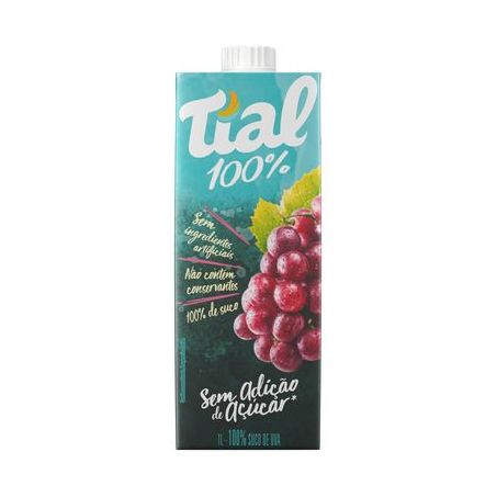 Suco Pronto Tial 100% Uva Natural Caixaitro 1LT