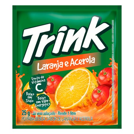 REFRESCO EM PÓ LARANJA E ACEROLA TRINK