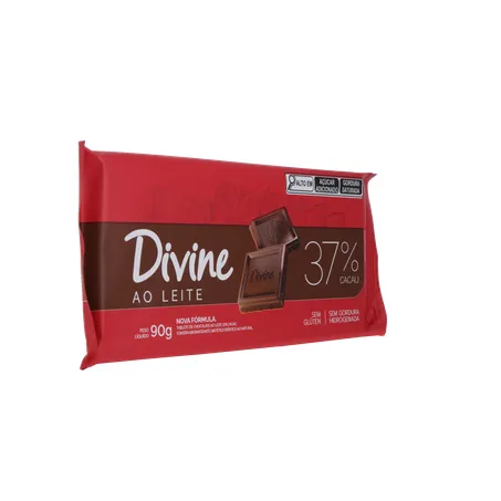 CHOCOLATE BARRA DIVINE S/GLÚTEN AO LEITE 70G 360-31