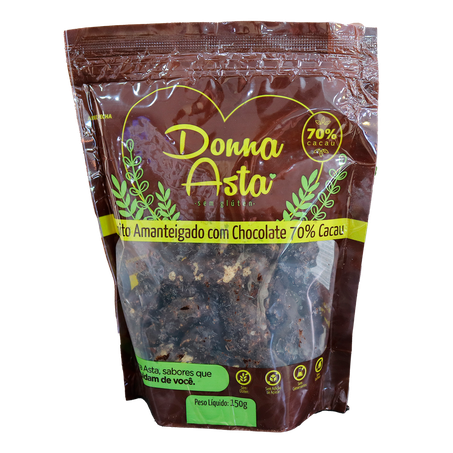 BISCOITO CHOCO MEIO AMARGO S/GLU 150G - DONNA ASTA