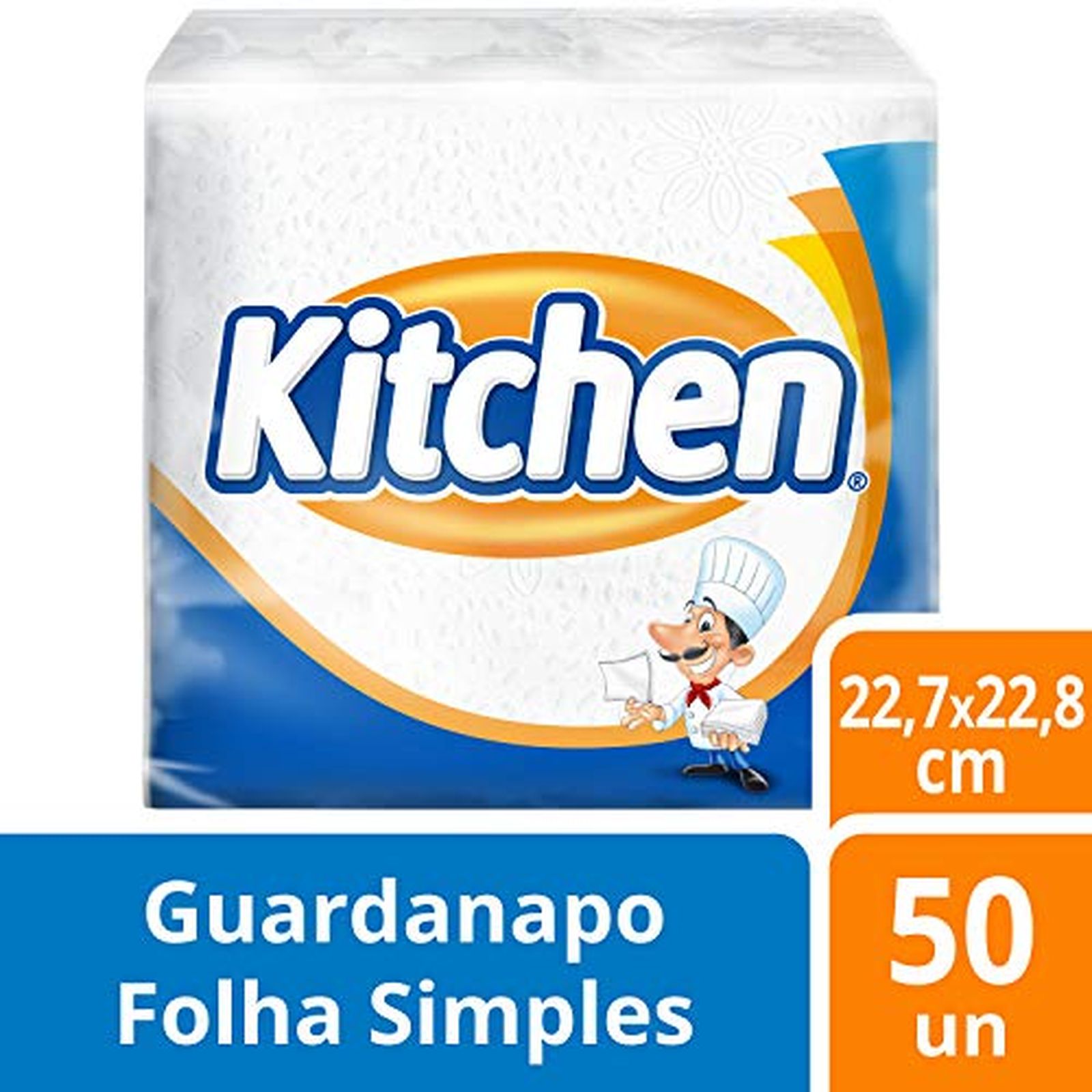 Guardanapo de Papel Kitchen Pacote 50 Un 22,7cm X 22,8cm