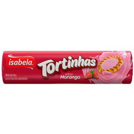 Biscoito 160g tortinha morango