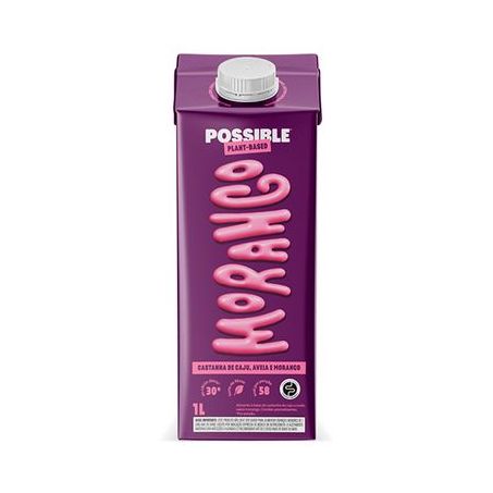 Bebida Vegetal Plant Power Possible Morango 1 Litro