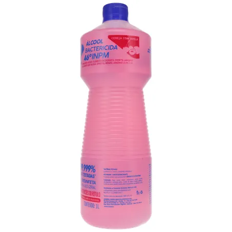 Alcool líquido quimidrol perfumado 46º cereja com avelã pet 1l 360-5