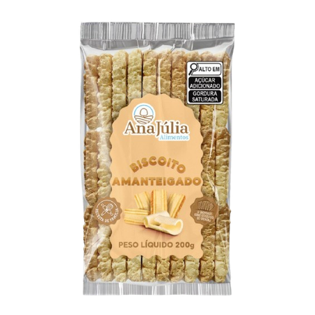 Biscoito amanteigado ana julia 200g