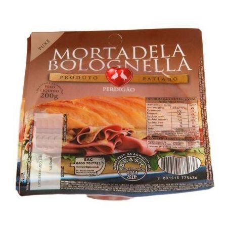 Mortadela tradicional perdigao 200gr